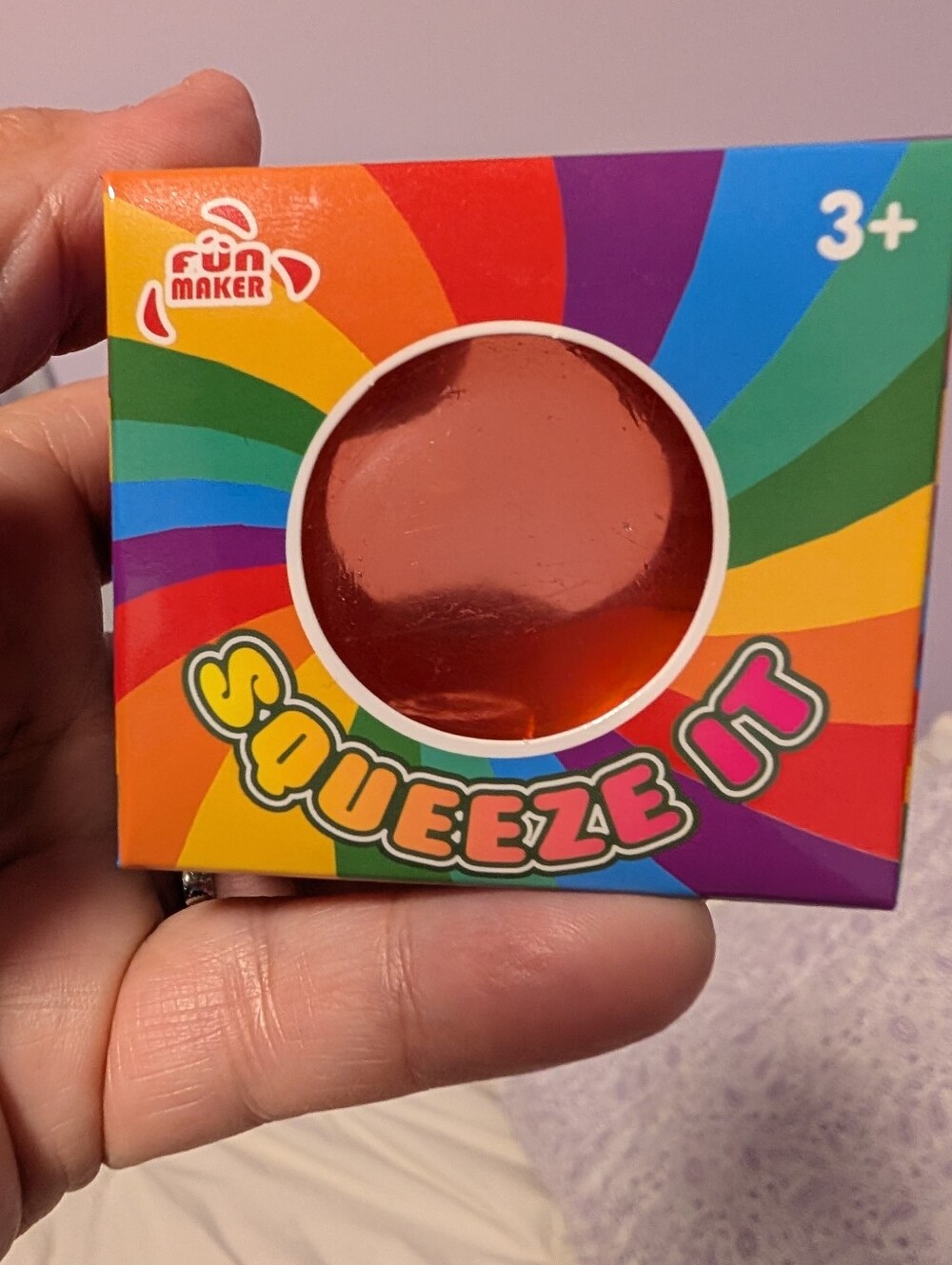 Fun Maker Squeeze It Red Squishy Toy